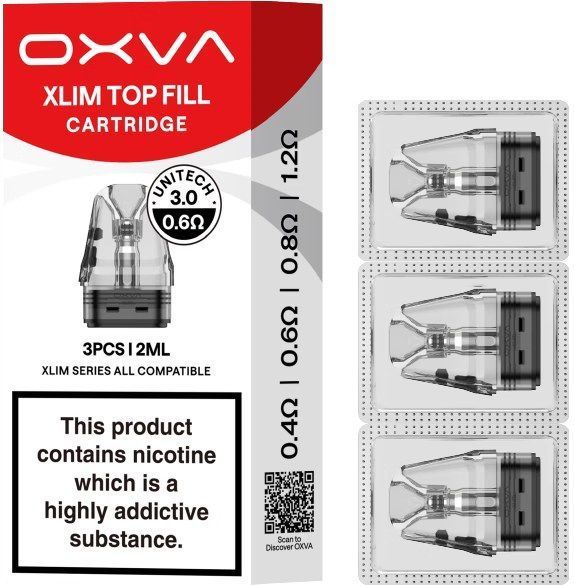Картридж OXVA Xlim Unitech 3.0 Cartridge 2ml 0.6 Ом (3 шт) OXVA-XLIM-UNITECH3-06-2ML фото