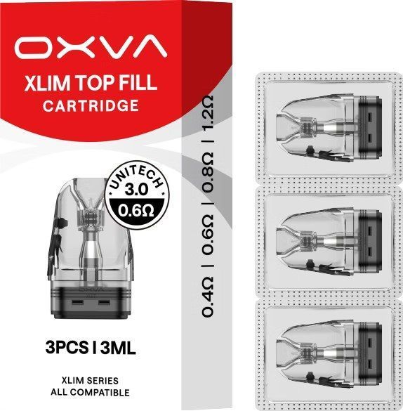 Картридж OXVA Xlim Unitech 3.0 Cartridge 3ml 0.8 Ом (3 шт) OXVA-XLIM-UNITECH3-08-3ML фото